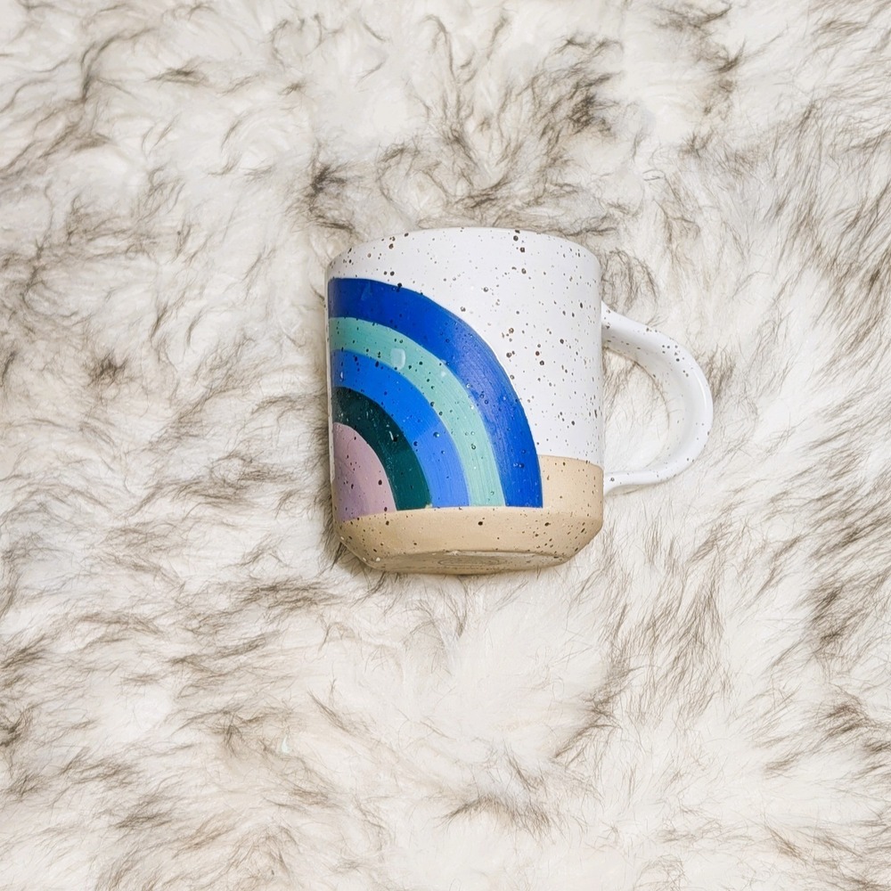 Commune Pottery in collab with Anthropologie "Among The Rainbow Mug"